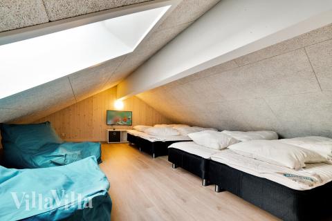 Einige der 18 Schlafgelegenheiten befinden sich im Luxusferienhaus Nr. 473 auf dem ausgebauten Dachboden