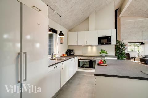 Die Küche im Luxusferienhaus Nr. 473 ist gut eingerichtet.