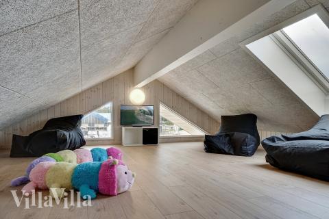 Einige der 24 Schlafgelegenheiten befinden sich im Luxusferienhaus Nr. 461 auf dem ausgebauten Dachboden