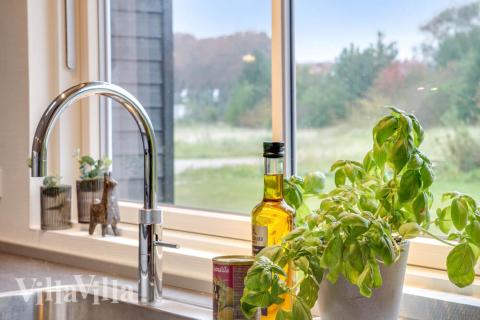 Die Küche im Luxusferienhaus Nr. 474 ist gut eingerichtet.