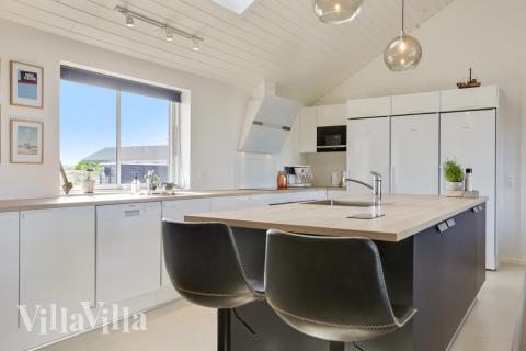 Die Küche im Luxusferienhaus Nr. 476 ist gut eingerichtet.