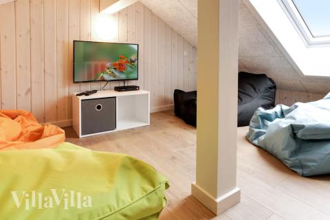 Einige der 20 Schlafgelegenheiten befinden sich im Luxusferienhaus Nr. 445 auf dem ausgebauten Dachboden