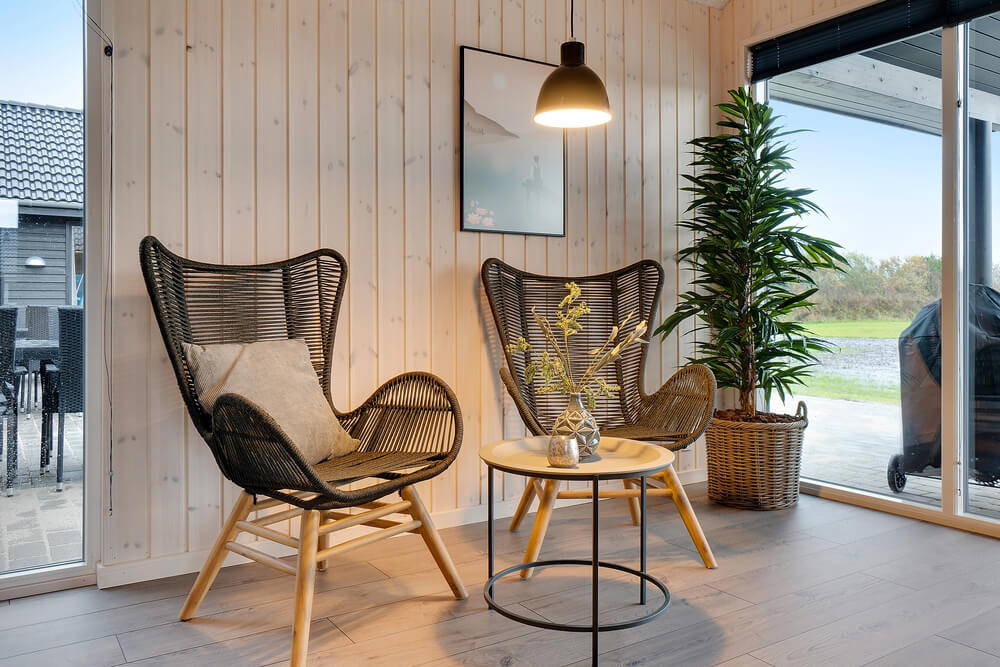Der geräumige Eingangsbereich im Luxusferienhaus Nr. 462 in Westjütland
