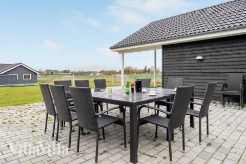 Das Luxusferienhaus Nr. 468 hat eine tolle Terrasse, die mit hochwertigen Gartenmöbeln für 20 Personen ausgestattet ist.