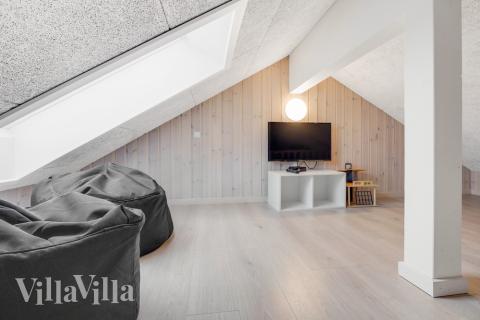 Einige der 20 Schlafgelegenheiten befinden sich im Luxusferienhaus Nr. 468 auf dem ausgebauten Dachboden