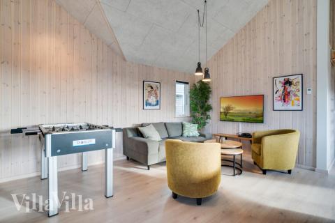 Aktivitätsraum im Luxusferienhaus Nr. 478 mit 7 Schlafzimmern und Platz für 18 Gäste.