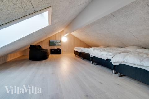 Einige der 18 Schlafgelegenheiten befinden sich im Luxusferienhaus Nr. 478 auf dem ausgebauten Dachboden