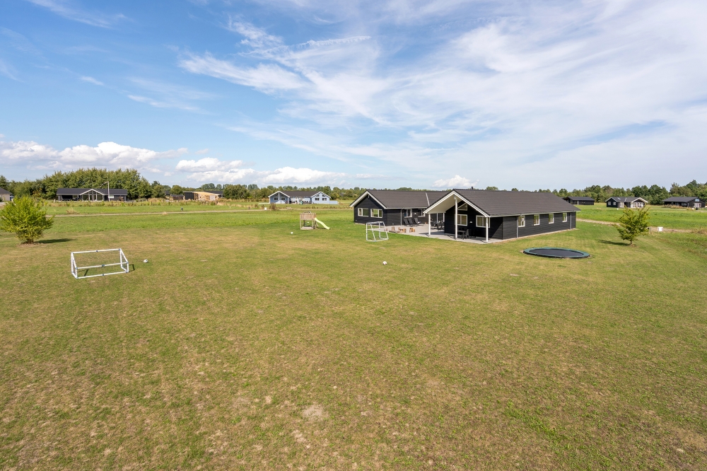Zu dem attraktiven Ferienhaus Nr. 470 in Lolland/Falster/Mön gehört auch ein tolles Angebot im Außenbereich, z. B. Spieleturm und Schaukeln