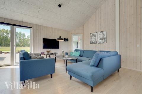 Die Couchecke im Luxusferienhaus Nr. 470 in Lolland/Falster/Mön.