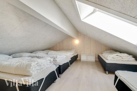 Einige der 26 Schlafgelegenheiten befinden sich im Luxusferienhaus Nr. 479 auf dem ausgebauten Dachboden