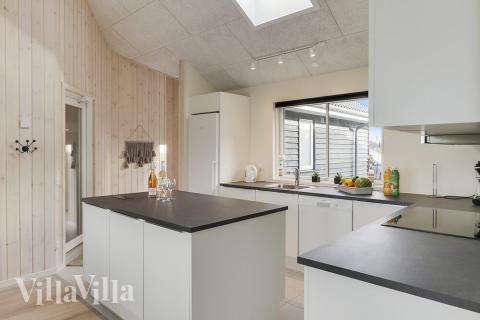 Die Küche im Luxusferienhaus Nr. 481 ist gut eingerichtet.