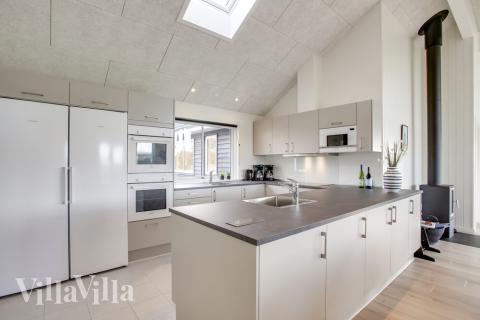 Die Küche im Luxusferienhaus Nr. 489 ist gut eingerichtet.