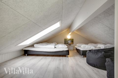 Einige der 18 Schlafgelegenheiten befinden sich im Luxusferienhaus Nr. 489 auf dem ausgebauten Dachboden