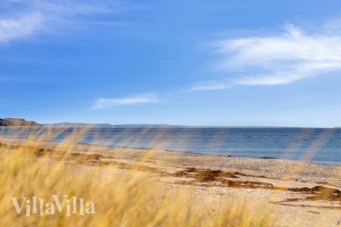Der Strand in der Nähe von Luxusferienhaus Nr. 489.