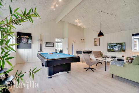 Veranstaltet ein Turnier im Aktivitätsraum, wenn ihr das Ferienhaus Nr. 484 in Westjütland besucht.