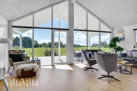 Die Couchecke im Luxusferienhaus Nr. 490 in Lolland/Falster/Mön.