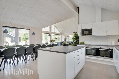 Die Küche im Luxusferienhaus Nr. 492 ist gut eingerichtet.