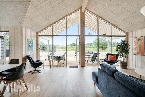 Die Couchecke im Luxusferienhaus Nr. 501 in Nordseeland.