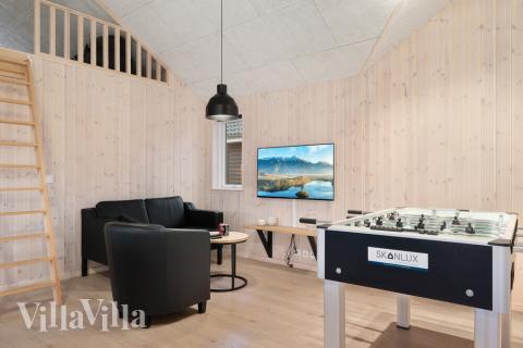 Das Luxusferienhaus 726 für 18 Personen hat einen großen Aktivitätsraum mit u. a. Billard und Darts