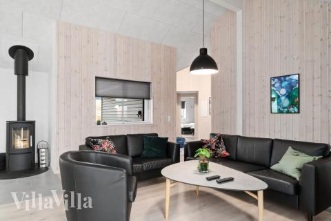 Die Couchecke im Luxusferienhaus Nr. 730 in Deutschland.