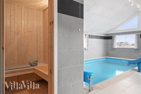 Genießen Sie die heiße Sauna im Luxusferienhaus Nr. 730 für 24 Personen