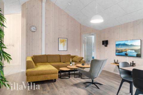 Die Couchecke im Luxusferienhaus Nr. 727 in Deutschland.