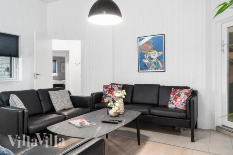 Die Couchecke im Luxusferienhaus Nr. 728 in Deutschland.