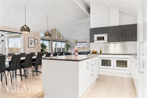 Die Küche im Luxusferienhaus Nr. 733 ist gut eingerichtet.