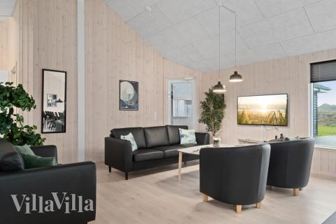 Die Couchecke im Luxusferienhaus Nr. 732 in Deutschland.