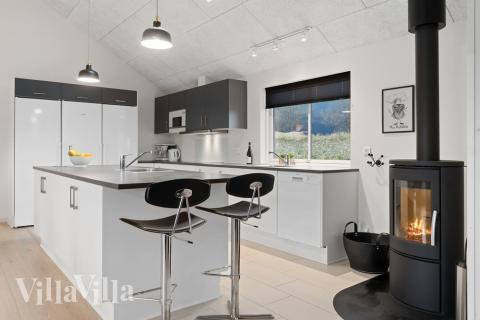 Die Küche in dem Luxusferienhaus Nr. 732 ist so gut ausgestattet, dass man problemlos Mahlzeiten für 20 Personen zubereiten kann.