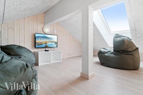 Einige der 20 Schlafgelegenheiten befinden sich im Luxusferienhaus Nr. 731 auf dem ausgebauten Dachboden