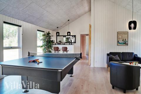 Das Luxusferienhaus 503 für 18 Personen hat einen großen Aktivitätsraum mit u. a. Billard und Darts