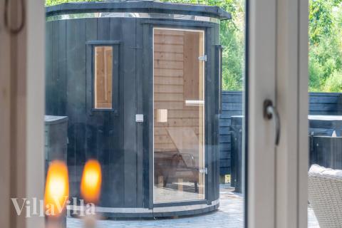 Das Luxusferienhaus Nr. 519 ist unter anderem mit einer schönen Sauna ausgestattet.