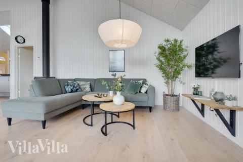 Die Couchecke im Luxusferienhaus Nr. 511 in Lolland/Falster/Mön.