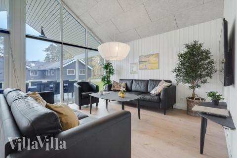 Die Couchecke im Luxusferienhaus Nr. 513 in Lolland/Falster/Mön.