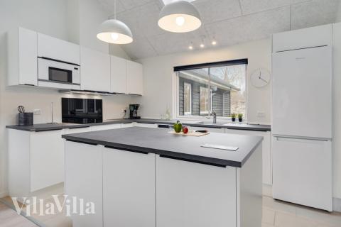 Die Küche im Luxusferienhaus Nr. 509 ist gut eingerichtet.