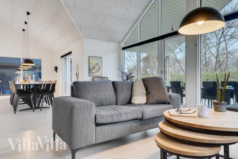 Die Couchecke im Luxusferienhaus Nr. 502 in Lolland/Falster/Mön.