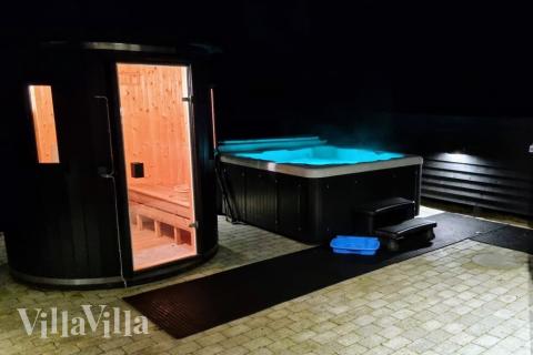 Das Luxusferienhaus Nr. 515 ist unter anderem mit einer schönen Sauna ausgestattet.