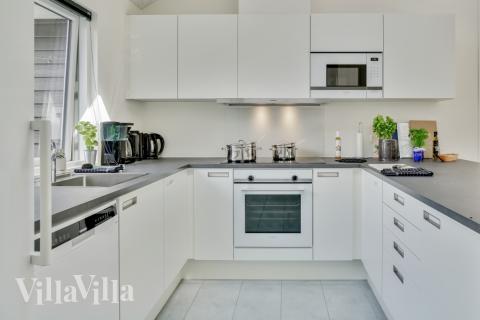 Die Küche im Luxusferienhaus Nr. 515 ist gut eingerichtet.