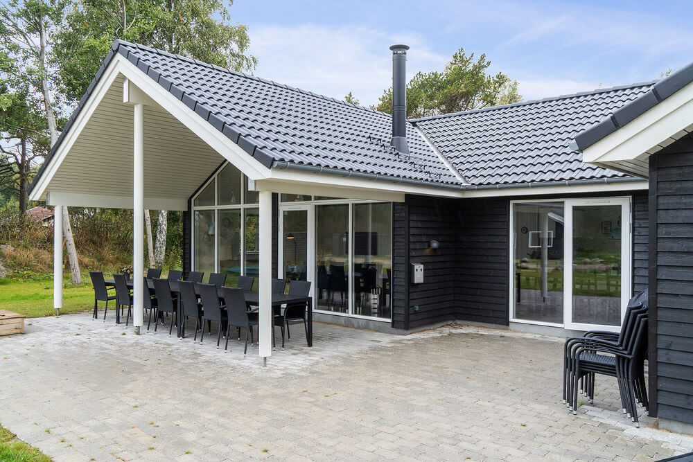 Das Luxusferienhaus Nr. 506 hat eine tolle Terrasse, die mit hochwertigen Gartenmöbeln für 18 Personen ausgestattet ist.