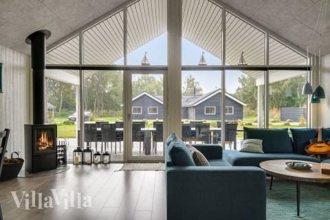 Die Couchecke im Luxusferienhaus Nr. 506 in Lolland/Falster/Mön.