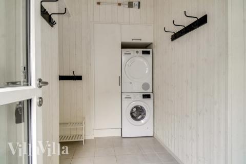 Der geräumige Eingangsbereich im Luxusferienhaus Nr. 506 in Lolland/Falster/Mön