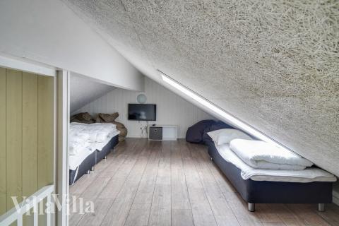 Einige der 18 Schlafgelegenheiten befinden sich im Luxusferienhaus Nr. 506 auf dem ausgebauten Dachboden