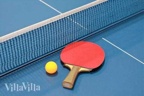 Aktivitätsraum im Luxusferienhaus Nr. 498 mit 7 Schlafzimmern und Platz für 18 Gäste.