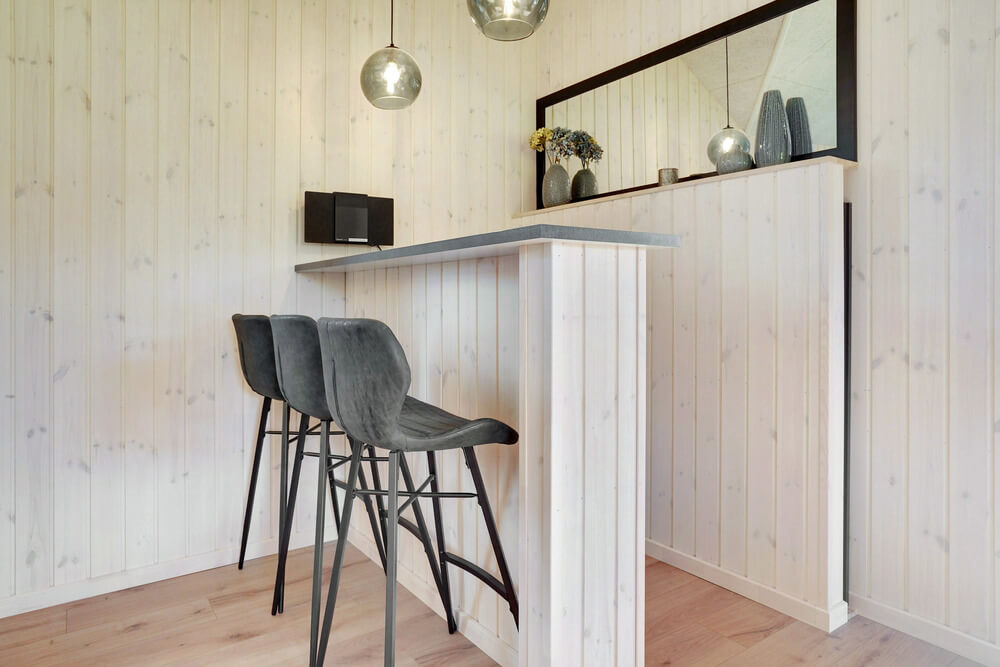 Das Ferienhaus 521 ist mit eigener Bar ausgestattet