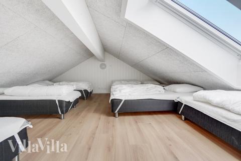 Einige der 26 Schlafgelegenheiten befinden sich im Luxusferienhaus Nr. 496 auf dem ausgebauten Dachboden