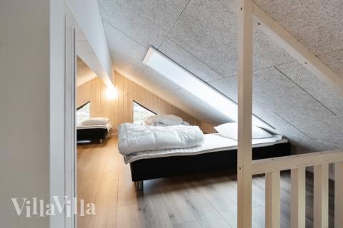 Einige der 20 Schlafgelegenheiten befinden sich im Luxusferienhaus Nr. 508 auf dem ausgebauten Dachboden