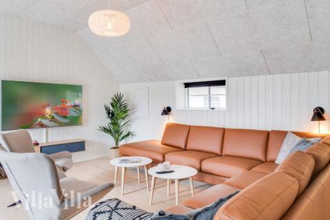 In der Sofalandschaft des Ferienhauses Nr. 528 kann man es richtig gemütlich machen.