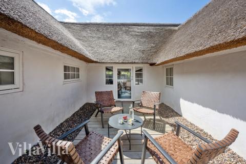 Große Terrasse am Luxusferienhaus Nr. 528 in Westjütland.