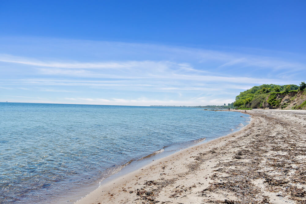 Der Strand in der Nähe von Luxusferienhaus Nr. 488.